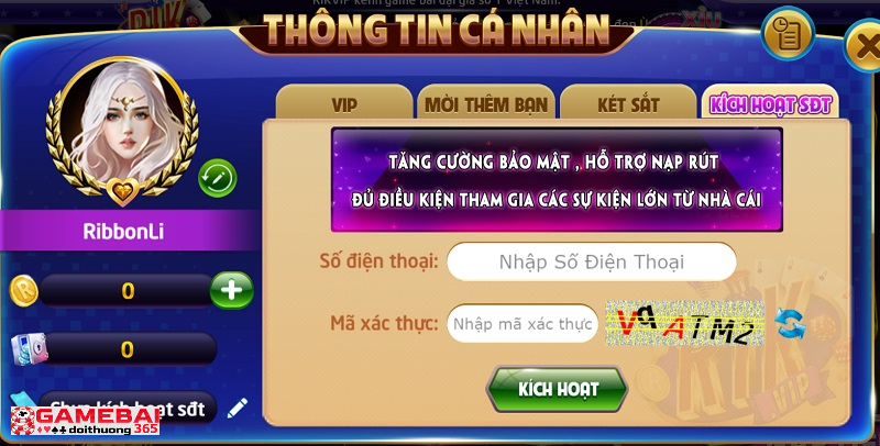 Các bước cập nhật số điện thoại cơ bản cho tài khoản chơi game online